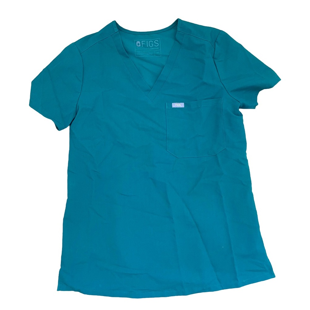 Green Figs Scrub Top
